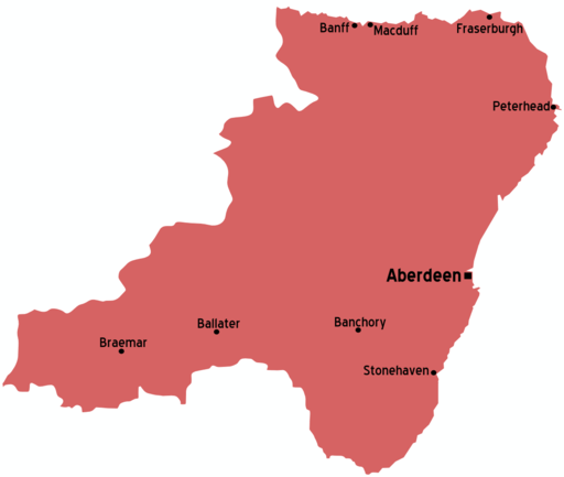 Aberdeenshire map